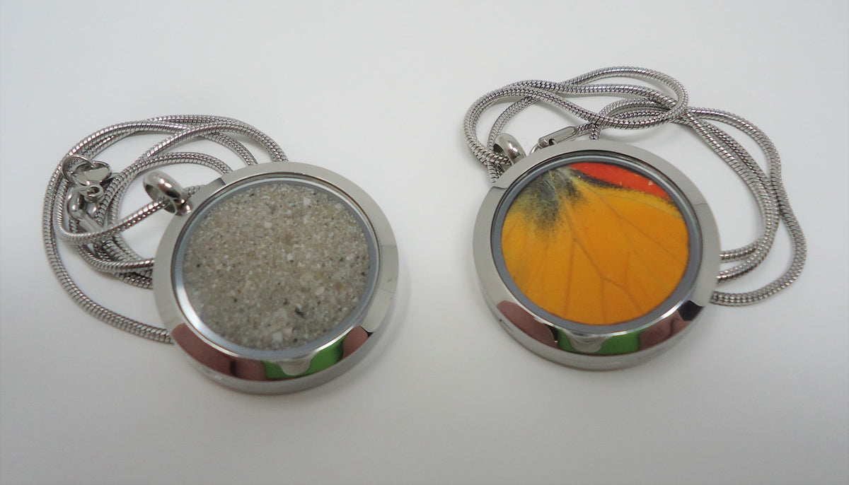 Cremation Ashes Butterfly Locket – Sagebrush Butterflies