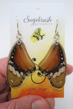 African Queen Butterfly Resin Earrings