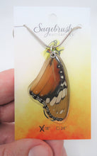 African Queen Butterfly Resin Wing Necklace