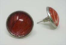 Blood Red Glider Post Earrings