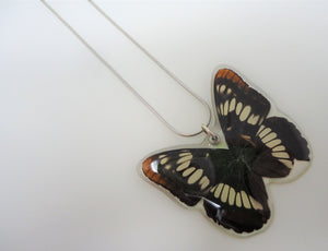 Lorquin's Admiral Butterfly Resin Necklace