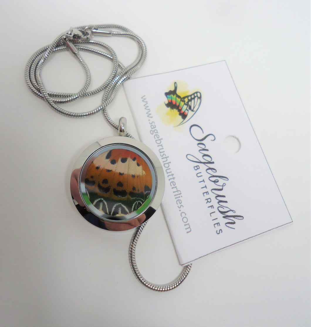 Malay Lacewing Butterfly Locket