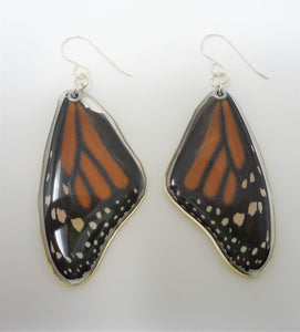 Monarch Butterfly Resin Earrings