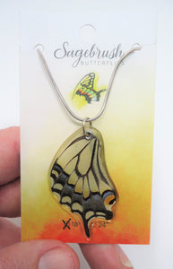 Oregon Swallowtail Butterfly Resin Necklace
