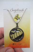 Western Tiger Swallowtail Pendant Necklace - Papilio rutulus