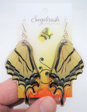 Two Tailed Tiger Swallowtail Resin Earrings - Papilio multicaudata